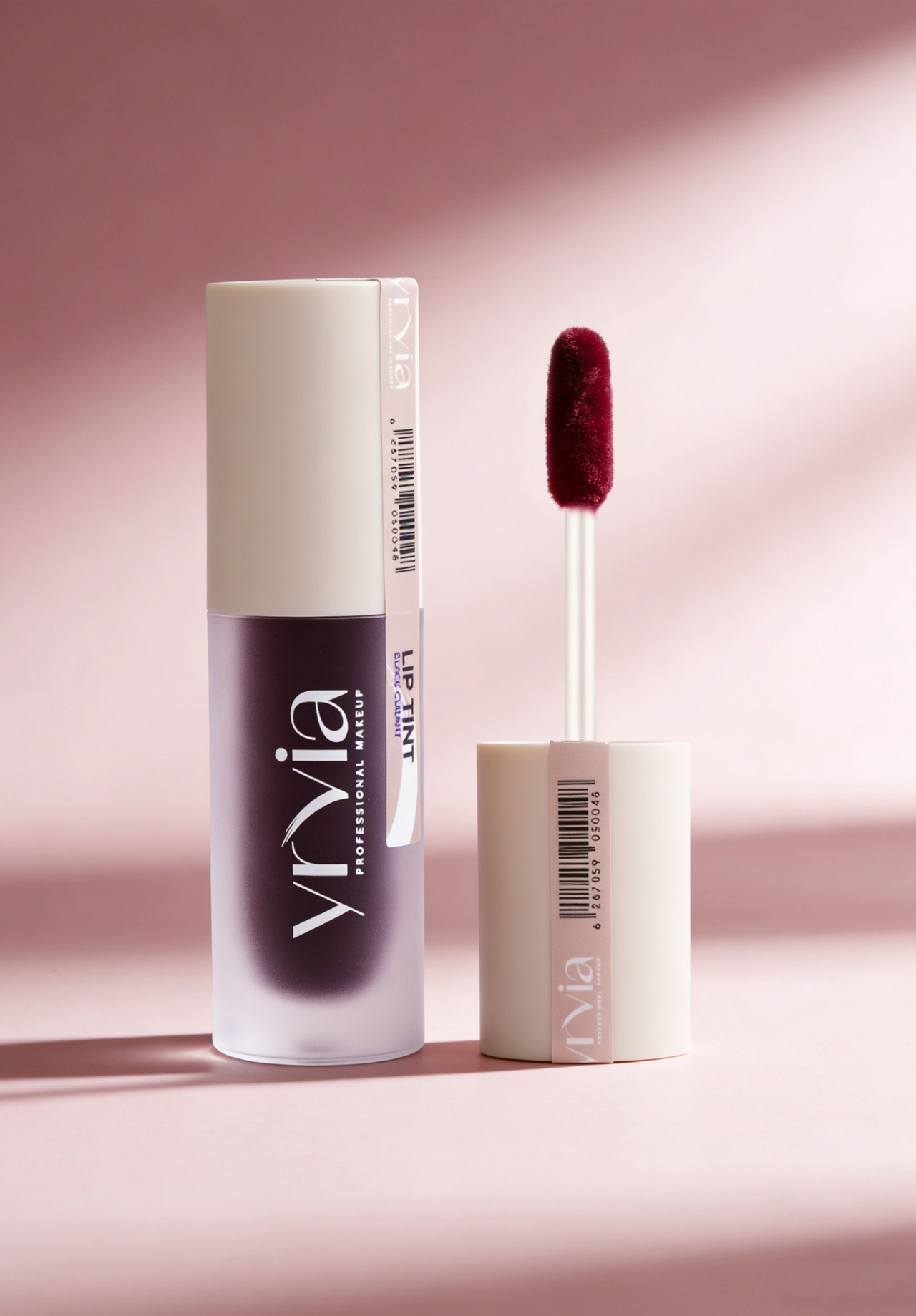 Yrvia Black Currant Lip Tint swatched on lips