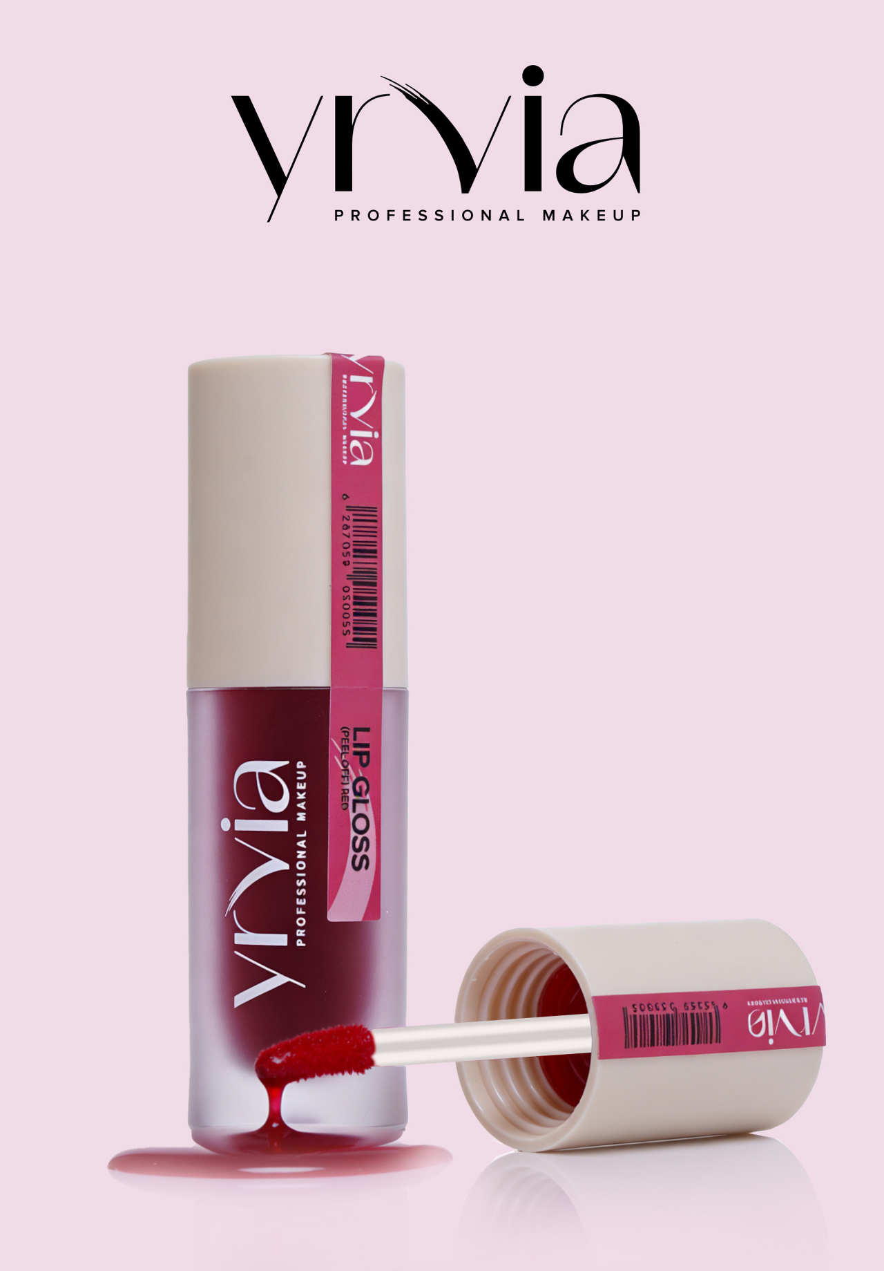 Yrvia Peelable Lip Tint Red shade swatch