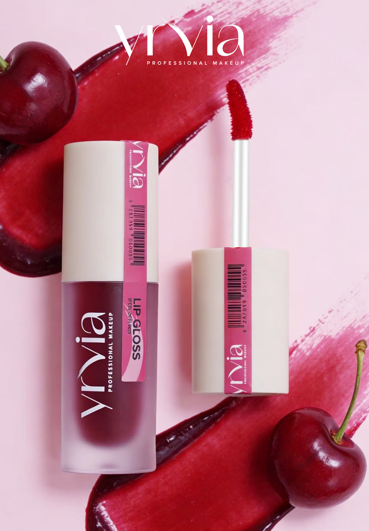 Yrvia Peelable Lip Tint Red close-up
